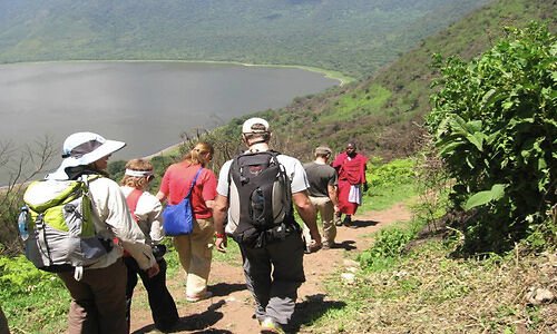 The Ngorongoro Crater, a UNESCO World Heritage Site in Tanzania