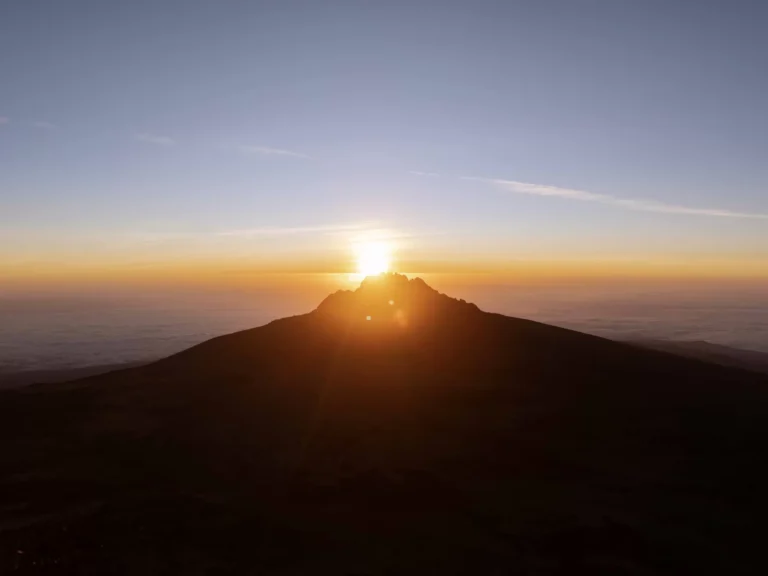 Mount Kilimanjaro aerial view