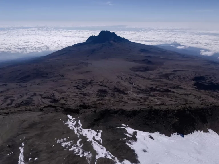 Mount Kilimanjaro aerial view