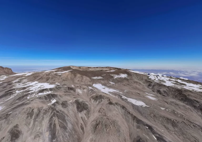 Mount Kilimanjaro aerial view